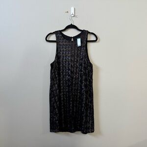 Talula Aritzia (NWT) Black sequin Canterbury sleeveless mini dress